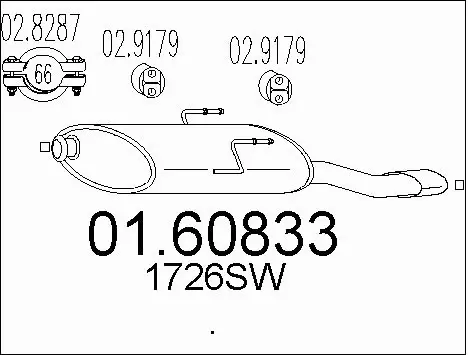 Rear Muffler (01.60833)
