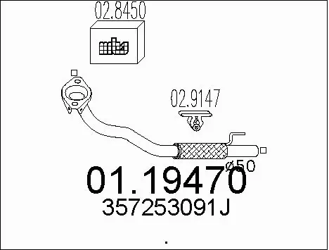 Exhaust Pipe (01.19470)