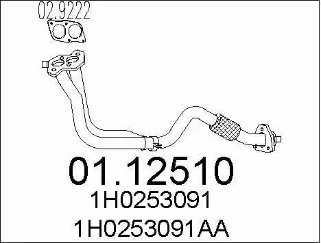 Exhaust Pipe (01.12510)
