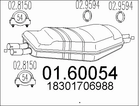 Rear Muffler (01.60054)