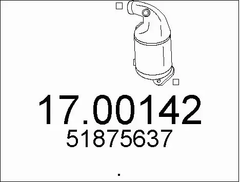 Soot/Particulate Filter, exhaust system (17.00142)