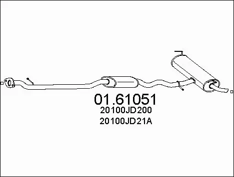 Rear Muffler (01.61051)