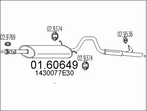Rear Muffler (01.60649)