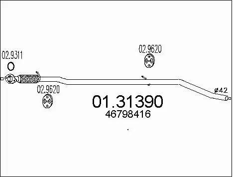 Front Muffler (01.31390)
