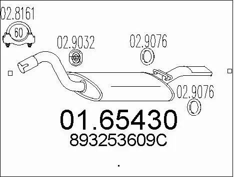 Rear Muffler (01.65430)
