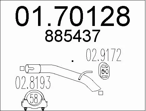 Exhaust Pipe (01.70128)