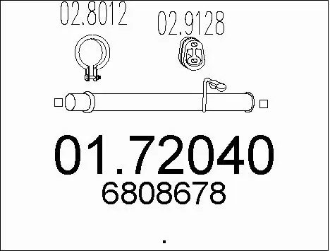 Exhaust Pipe (01.72040)