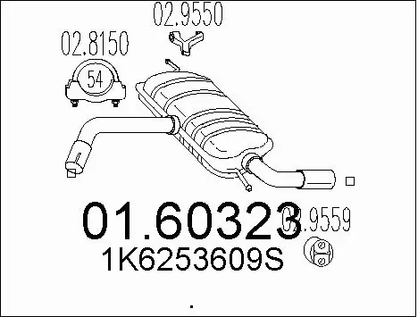 Rear Muffler (01.60323)