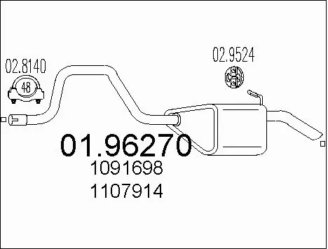 Rear Muffler (01.96270)