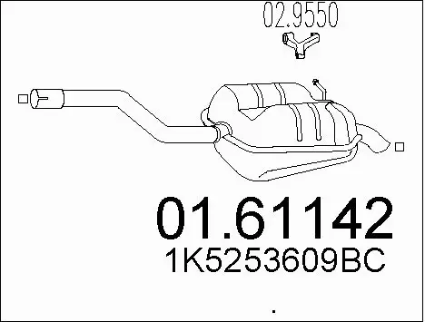 Rear Muffler (01.61142)