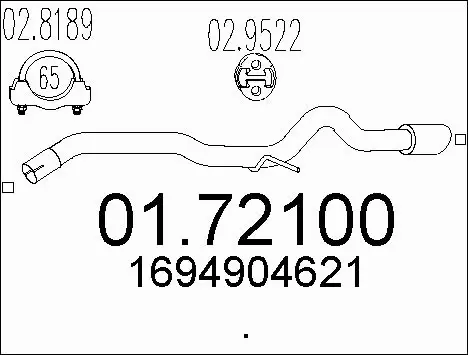 Exhaust Pipe (01.72100)