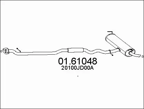 Rear Muffler (01.61048)