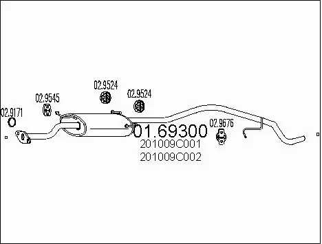 Rear Muffler (01.69300)