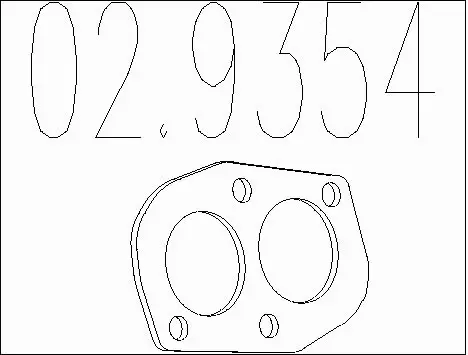 Gasket, exhaust pipe (02.9354)