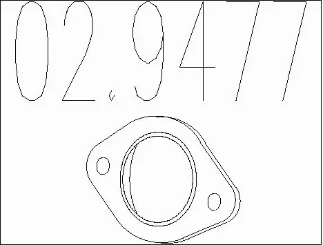 Gasket, exhaust pipe (02.9477)