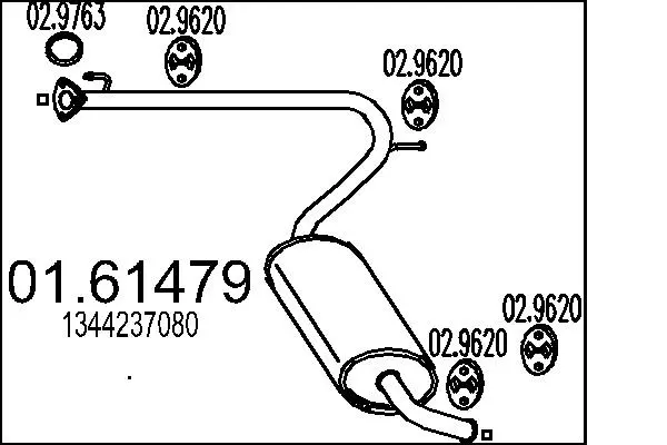 Rear Muffler (01.61479)