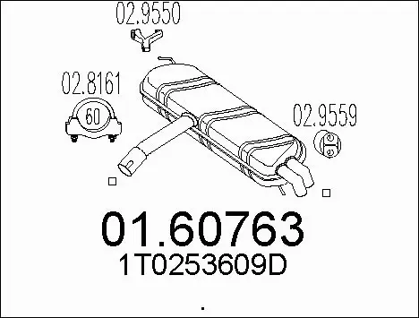 Rear Muffler (01.60763)