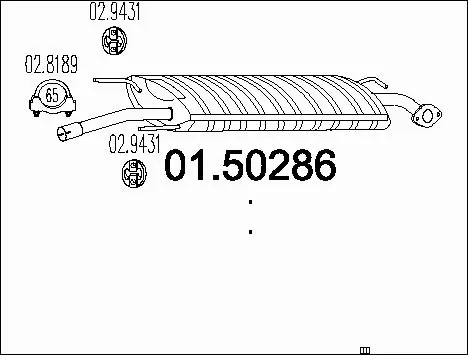 Centre Muffler (01.50286)
