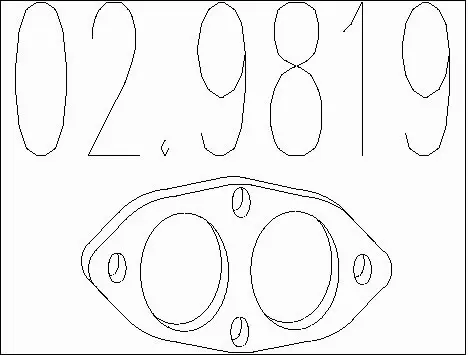 Gasket, exhaust pipe (02.9819)