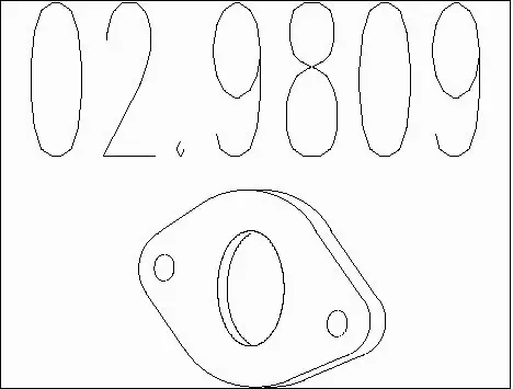 Gasket, exhaust pipe (02.9809)
