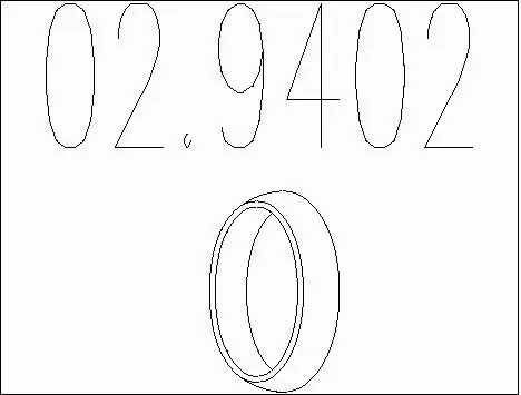 Seal Ring, exhaust pipe (02.9402)