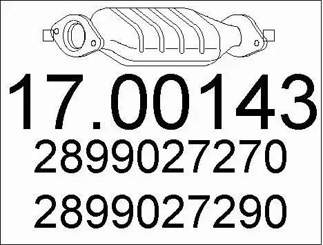 Soot/Particulate Filter, exhaust system (17.00143)