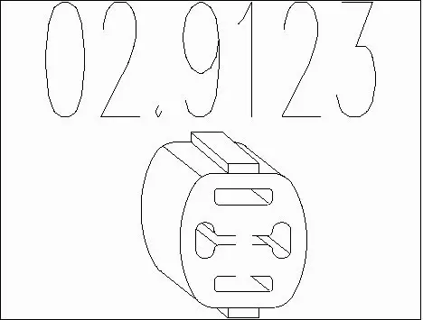 Rubber Buffer, muffler (02.9123)