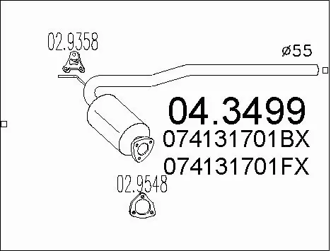 Catalytic Converter (04.3499)