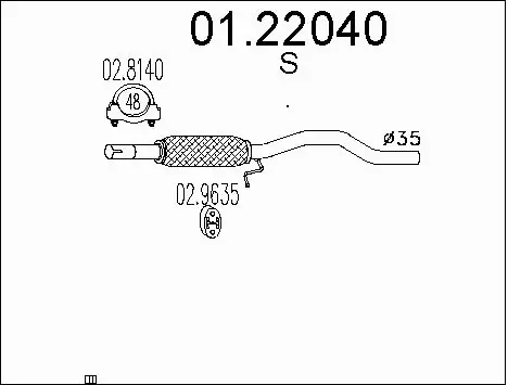 Exhaust Pipe (01.22040)