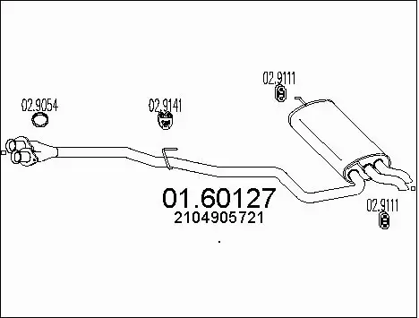 Rear Muffler (01.60127)