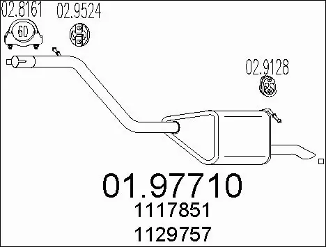 Rear Muffler (01.97710)