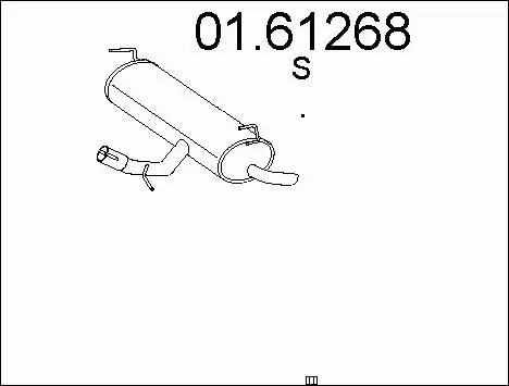 Rear Muffler (01.61268)