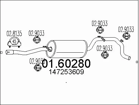 Rear Muffler (01.60280)