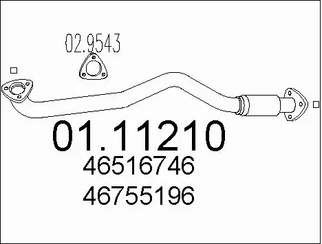 Exhaust Pipe (01.11210)