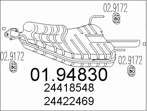 Rear Muffler (01.94830)