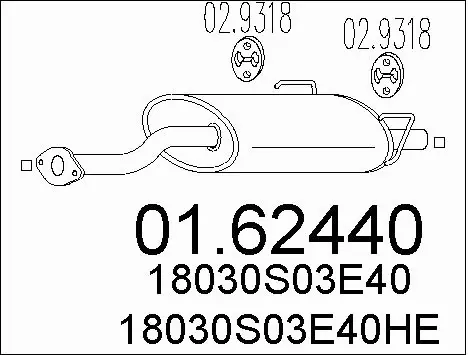 Rear Muffler (01.62440)