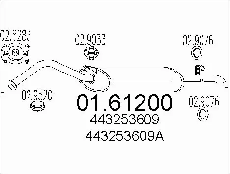 Rear Muffler (01.61200)