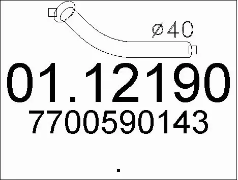 Exhaust Pipe (01.12190)