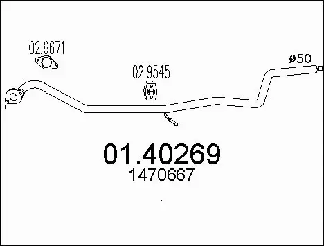 Exhaust Pipe (01.40269)
