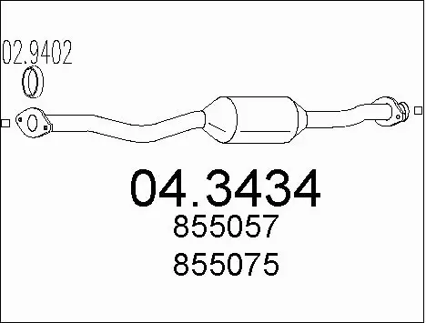 Catalytic Converter (04.3434)