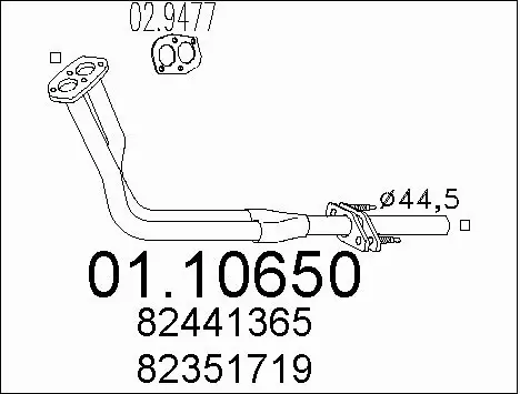 Exhaust Pipe (01.10650)