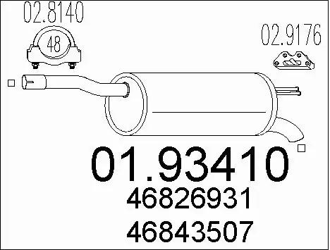 Rear Muffler (01.93410)