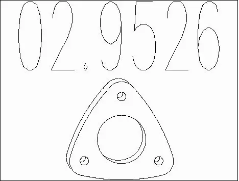 Gasket, exhaust pipe (02.9526)