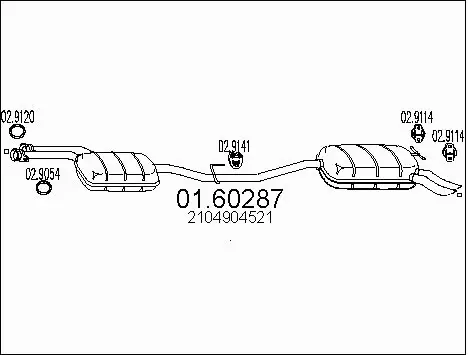 Rear Muffler (01.60287)