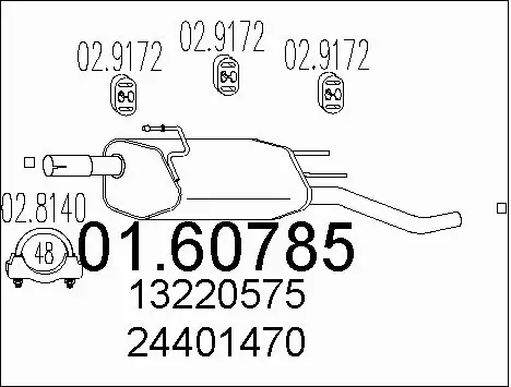 Rear Muffler (01.60785)