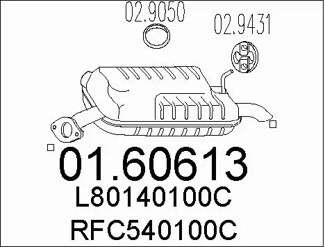 Rear Muffler (01.60613)