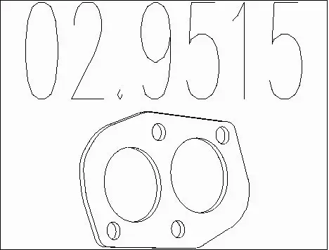 Gasket, exhaust pipe (02.9515)