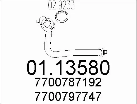 Exhaust Pipe (01.13580)