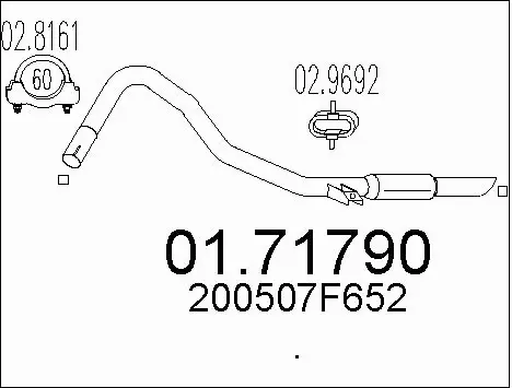 Exhaust Pipe (01.71790)