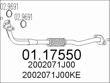 Exhaust Pipe (01.17550)